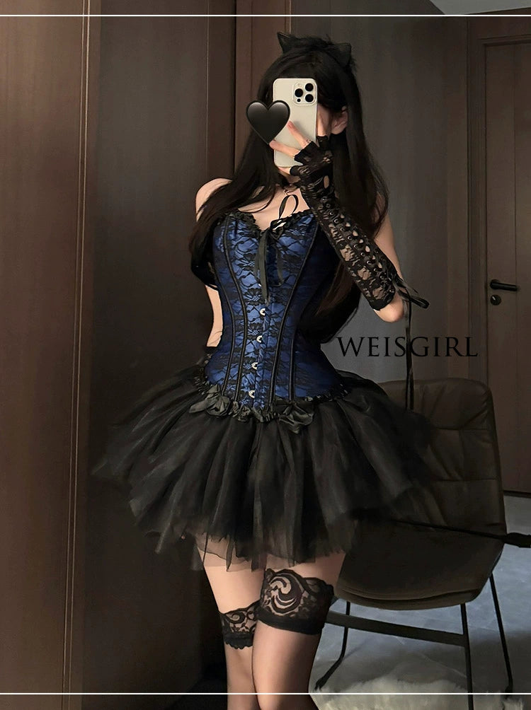 Adult Lady like Woman Cosplay Halloween Cat Maid Uniform