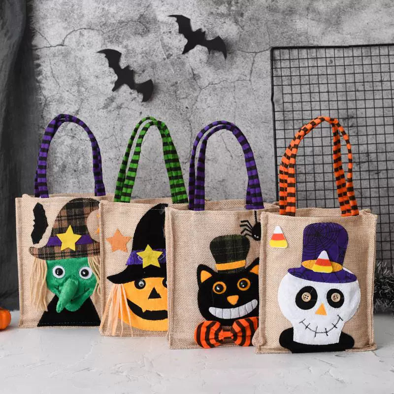 Halloween Handbag Non-Woven Handbag Candy Bag Ghost Festival Pumpkin Bag Decoration Props Gift Bag