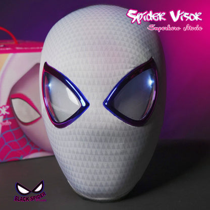 Myers Laser Eye Electric Spider-Man Headgear Eye Movable Blink Halloween Boyfriend Gift