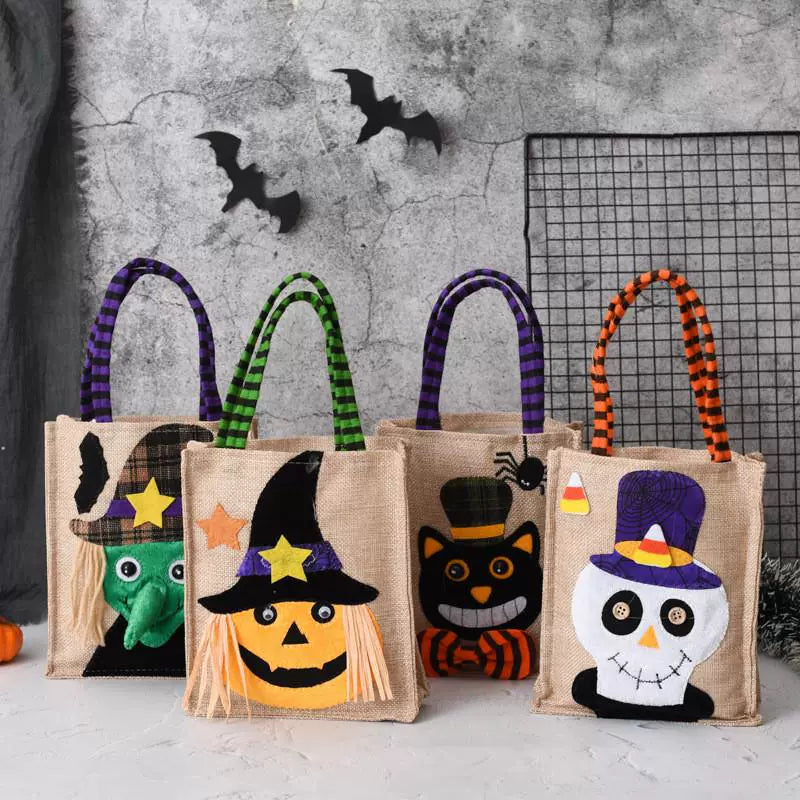 Halloween Handbag Non-Woven Handbag Candy Bag Ghost Festival Pumpkin Bag Decoration Props Gift Bag