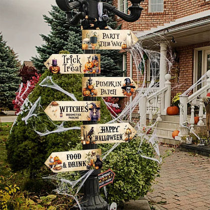 Halloween Party Courtyard Signs