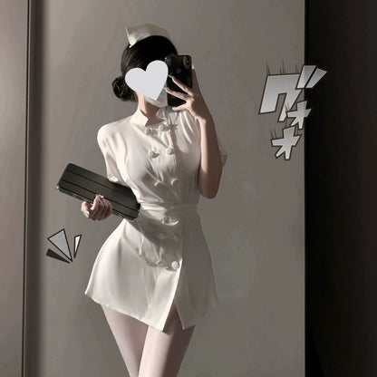 Sexy Pure Desire Nurse Uniform 2024 Suit Cosplay Sexy Doctor Halloween Night Maid