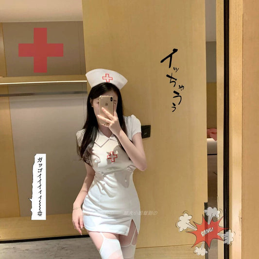 Freshh Halloween Sexy Cosplay Uniform Doctor Role Play Pure Desire Club Wear Anchor Nurse Suit