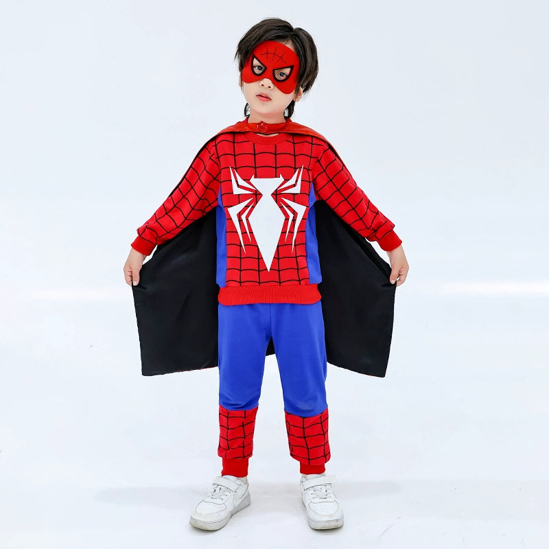 Children's Halloween Spider-Man Autumn Cartoon Sweatshirt