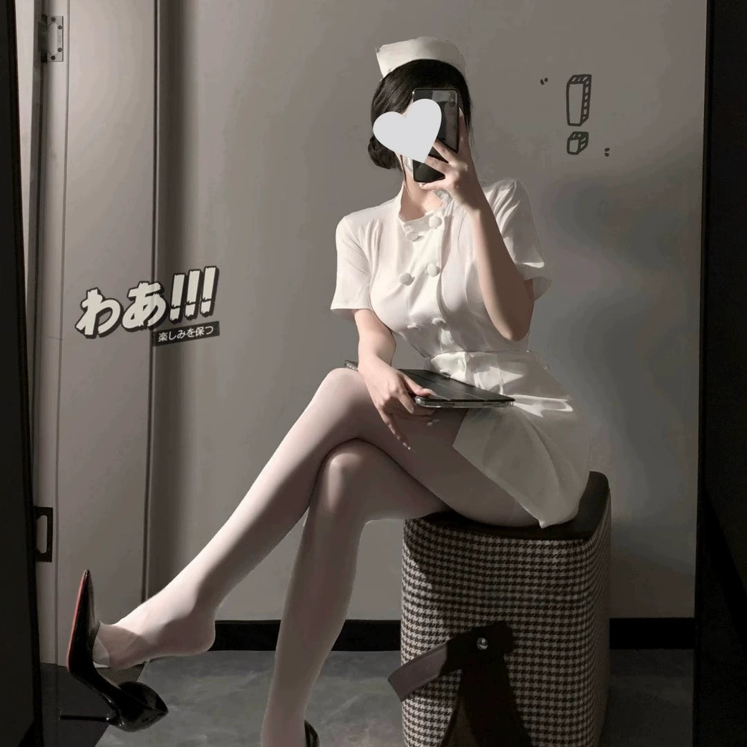 Sexy Pure Desire Nurse Uniform 2024 Suit Cosplay Sexy Doctor Halloween Night Maid