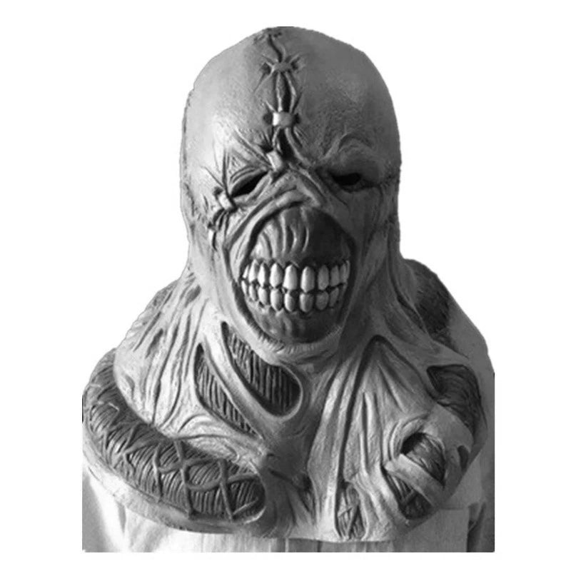 Halloween Haunted House Chamber Horror Props Resident Evil Zombie Bloodsucking Zombie Old Man Mask Script Kill Head Cover