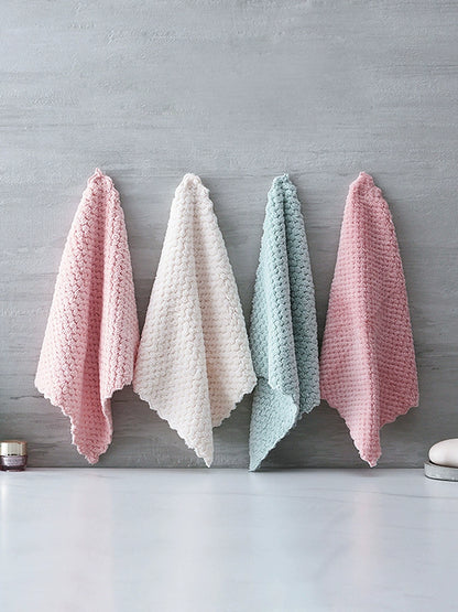 Double-Sided Household Coral Fleece Lint-Free Handy Gadget Dishcloth