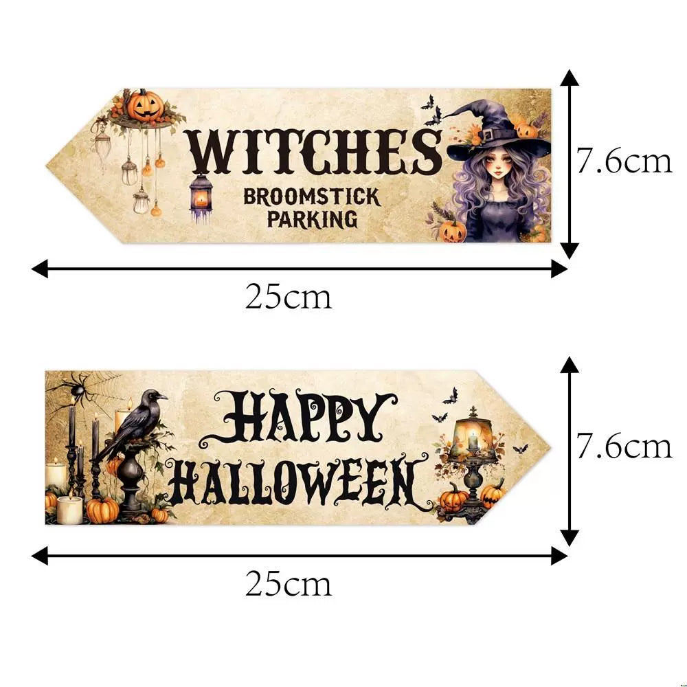 Halloween Party Courtyard Signs