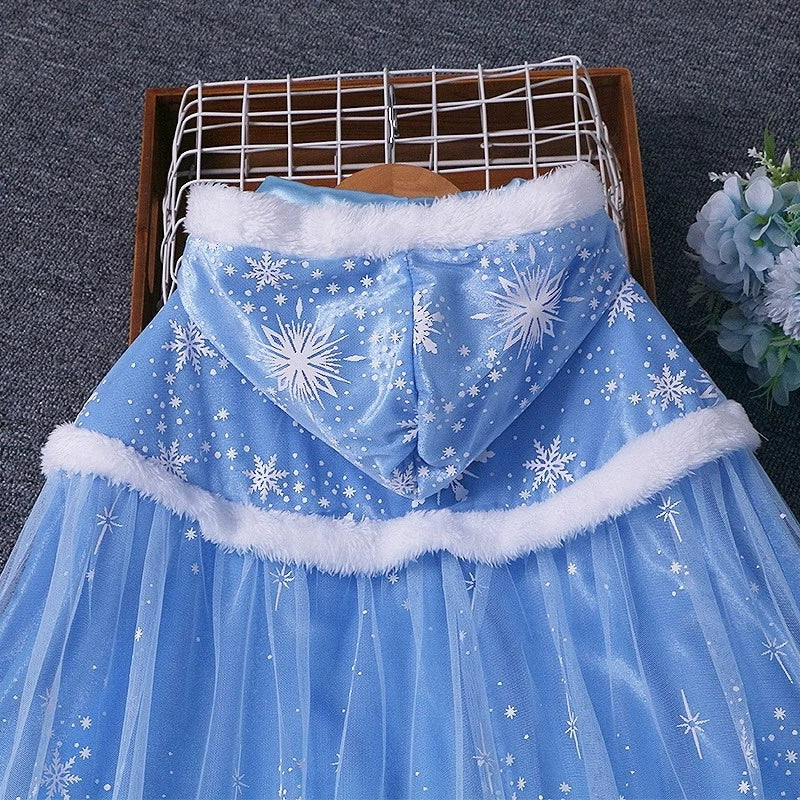 Elsa Frozen Princess Dress Children's Cloak