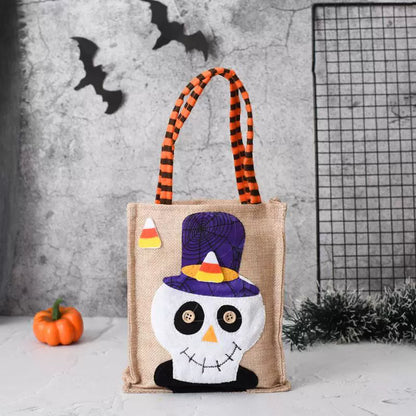 Halloween Handbag Non-Woven Handbag Candy Bag Ghost Festival Pumpkin Bag Decoration Props Gift Bag