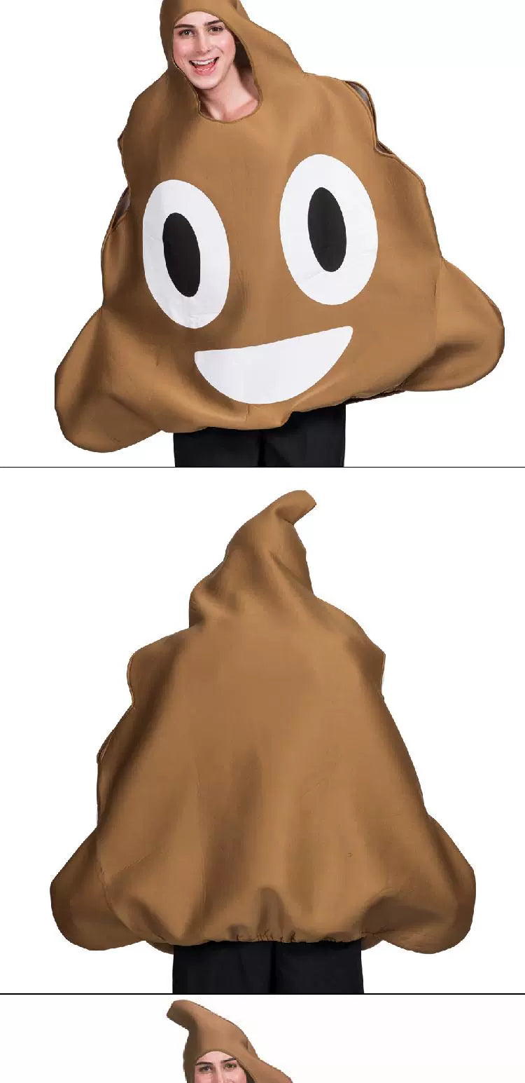 Halloween Costume Adult Cos a Piece of Shit Creative Poop Funny Cosplay Clothes Carnival Party Spoof Poop Costume