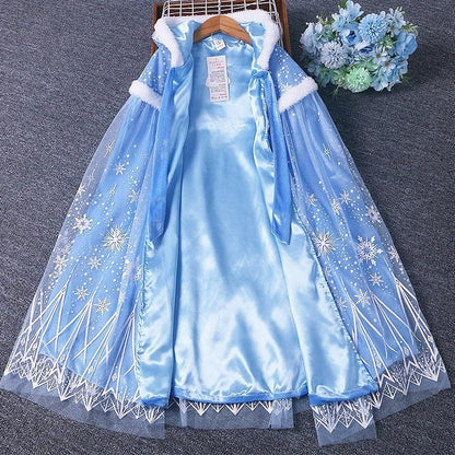 Elsa Frozen Princess Dress Children's Cloak