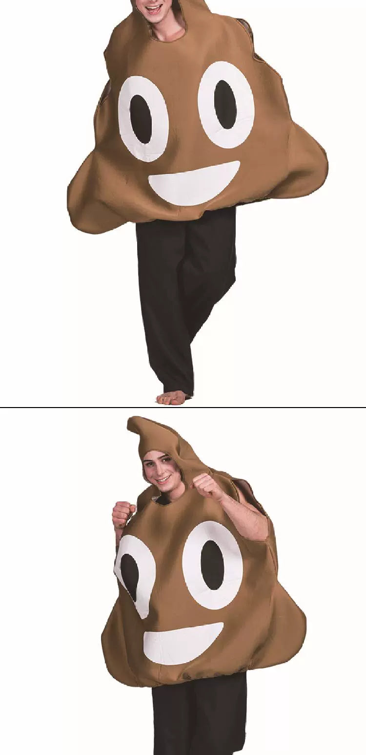 Halloween Costume Adult Cos a Piece of Shit Creative Poop Funny Cosplay Clothes Carnival Party Spoof Poop Costume