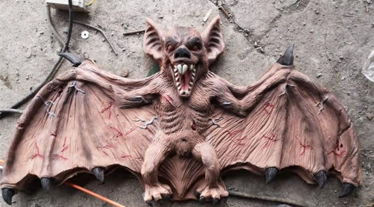 Vampire Bat Halloween Whole Toy Dress up Horror Wall Hanging Props Bar Haunted House Room Escape Decorations