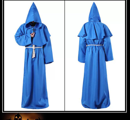 Halloween Adult Costume Medieval Monk Monk Robe Cosplay Wizard Priest Godfather Priest Male Manufacturer