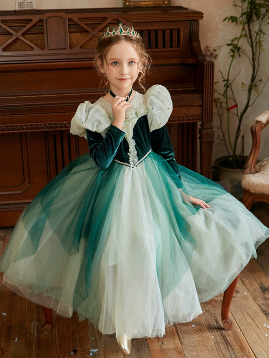 Anna Girl Halloween Fall and Winter Fashionable Princess Dress