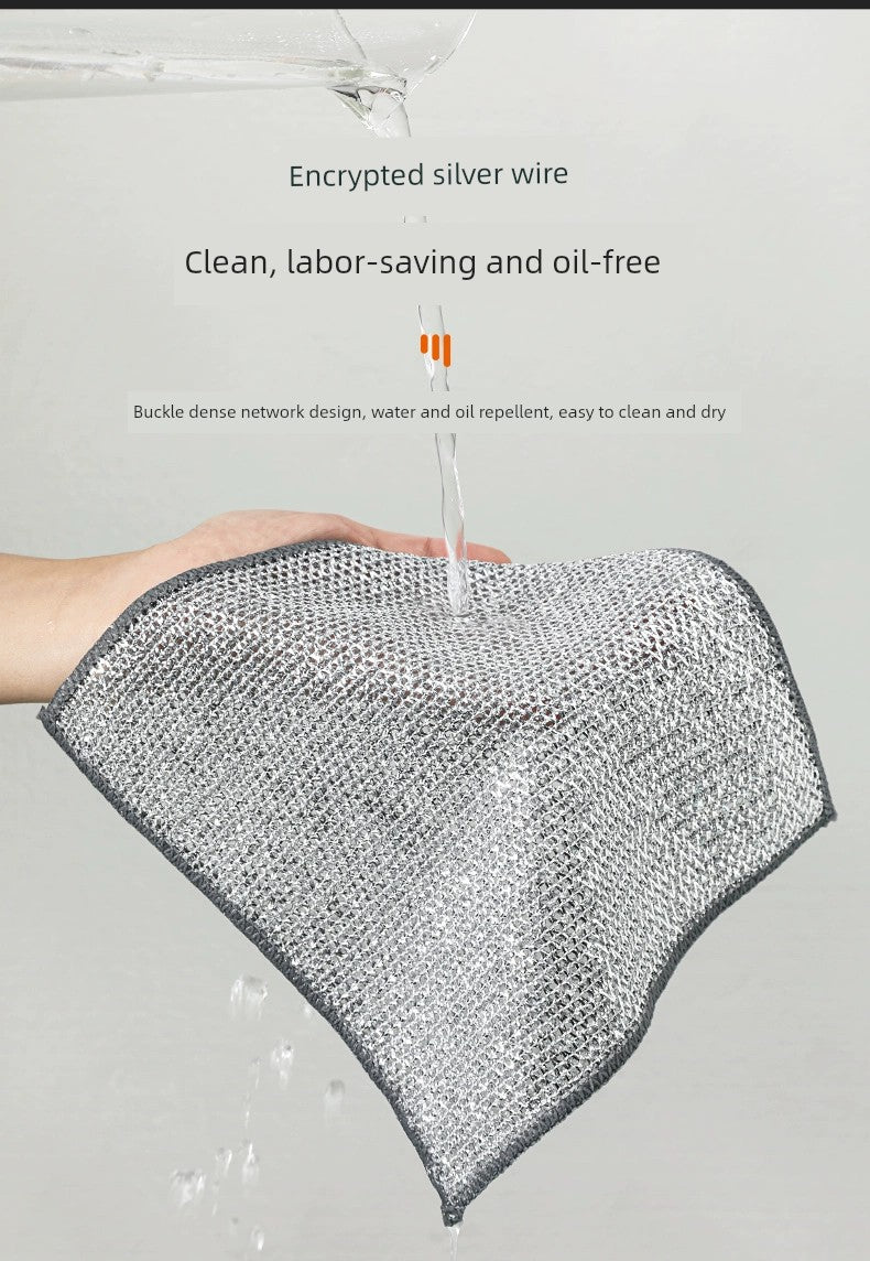 Oil-Free Rag Kitchen Special Double-Sided Steel Wire