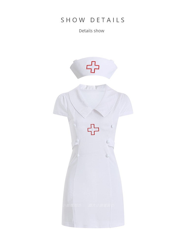 Freshh Halloween Sexy Cosplay Uniform Doctor Role Play Pure Desire Club Wear Anchor Nurse Suit