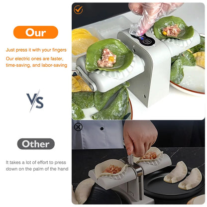 Automatic Electric Dumpling Maker Machine Household Double Head Rapid Forming Dumpling Machine Mold Manual Kitchen Accessories