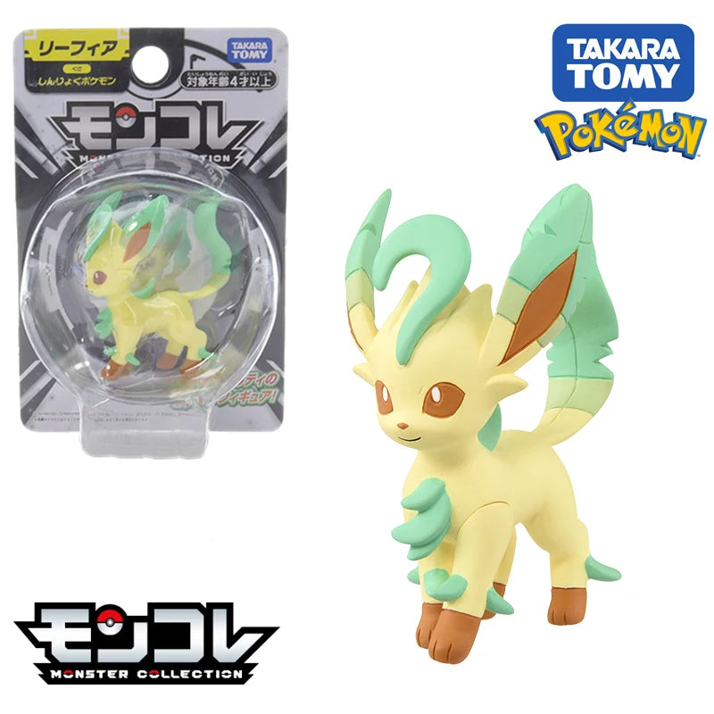 Takara Tomy Pokemon Eevee PVC Action Figures Umbreon Espeon Sylveon Glaceon Jolteon Anime Figure Model Toys Kids Halloween Gifts