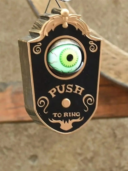 Halloween Eyeball Doorbell Electric Luminous Sound One Eyed Doorbell Prank Prop Glowing Horror Ghost Festival Haunted Decoration