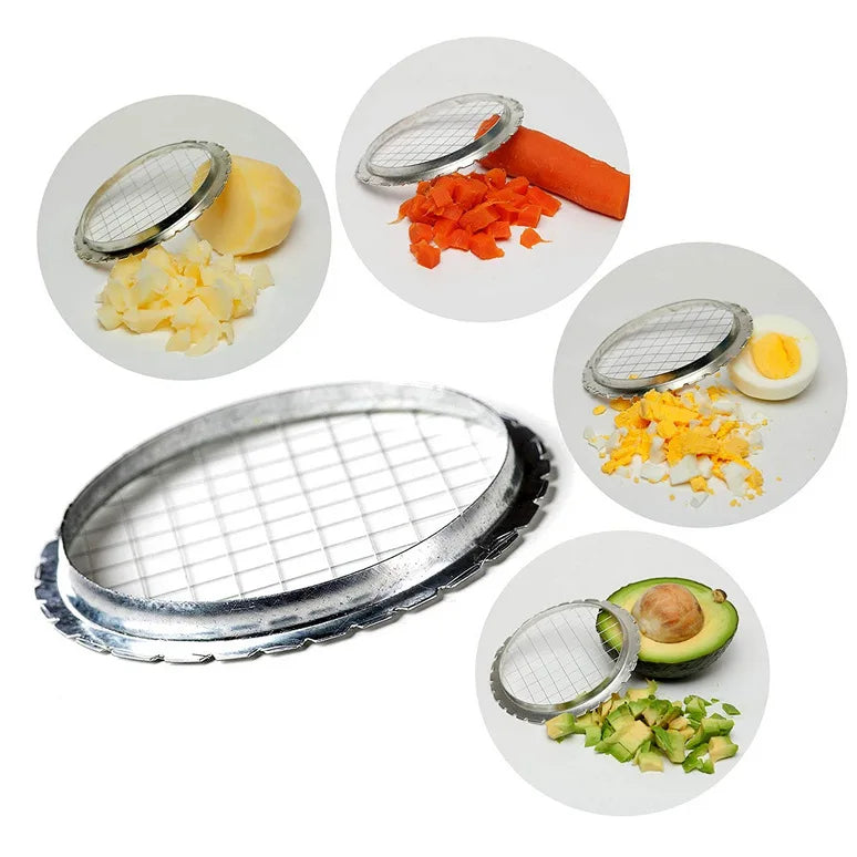 Stainless Steel Egg Slicer Cutter Cut Egg Device Grid For Vegetables Salads Potato Mushroom Tool Chopper For Kitchen Accessories