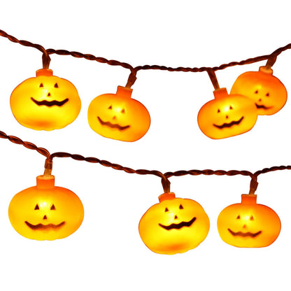 Fantastic Funny LED String Lights Halloween Decoration Accessories Lamp Horror LED Halloween pumpkin battery light string