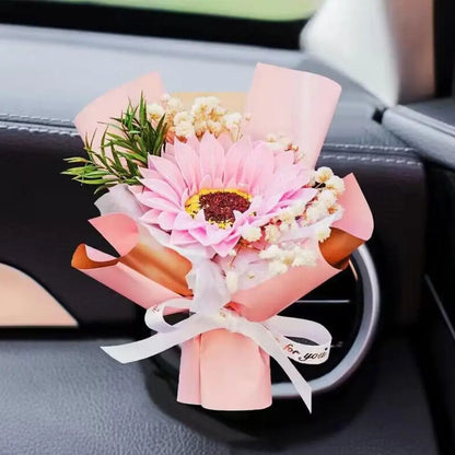 Car Air Vent Aromatherapy Diffuser Dry Flower Mini Bouquet Car Decor Ornament Air Conditioning Fragrance Clip Car Accessories