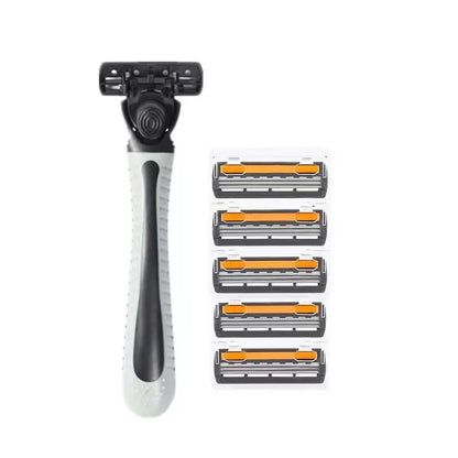 Shaver Brand New Design Men Razor Shaving Three Layer Shaver Reusable Razor Imported Blade Multi Tool Head Replace