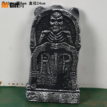 4 Pcs /lot Solid Foam Gravestone Horror Halloween Props Bar Haunted House Decoration Party Supplies Holloween Event Decor  2022