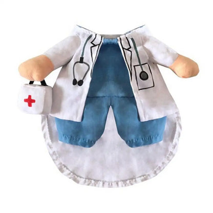 Cat And Dog Party Transformation Suit Pet Halloween Costume Dog Cat Doctor Costume Pet Doctor Clothing Cosplay Outfit Uniform