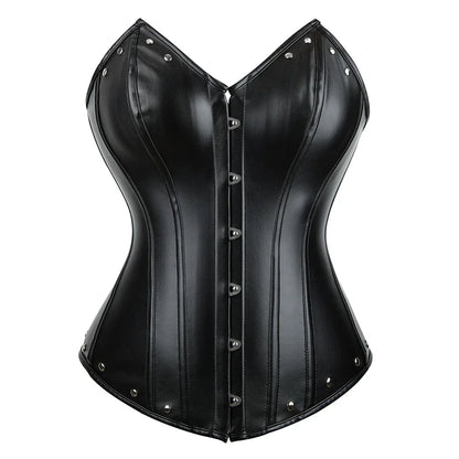 Womens Corset Top Pirate Leather Bustier Steampunk Overbust Bodyshapers Goth Corsets Sexy Party Night Outfits Halloween Costumes