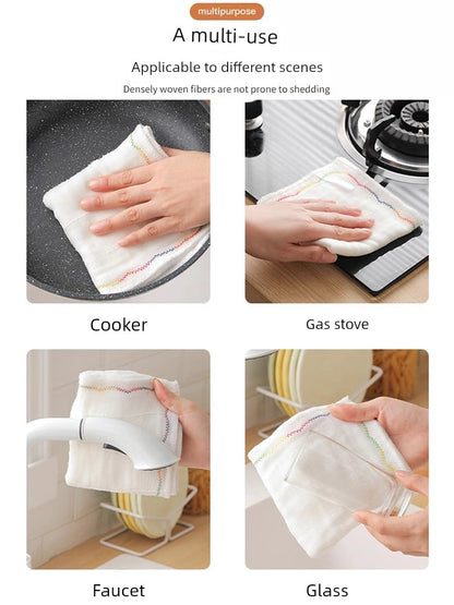 Dishcloth Oil-Free Kitchen Rag Absorbent Lint-Free Table Cleaning Cleaning Towel For Home Oil Removal Easy Cleaning Oil Absorption