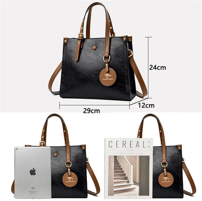 Soft Leather Luxury Handbags Women Bags Designer 3 Layers Shoulder Crossbody Sac Ladies Large Capacity Shopping Messenger Tote