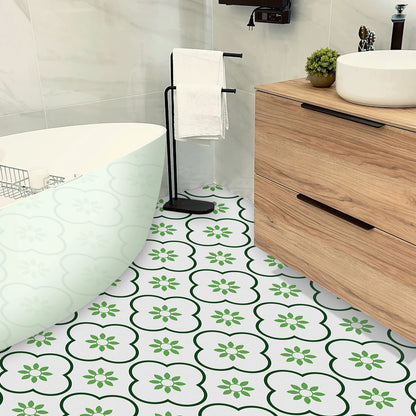 Kitchen&Bathroom Floor Tiles 20x20 cm Peel and Stick Waterproof Wall & floor Stickers Anti-slip for Home Decor