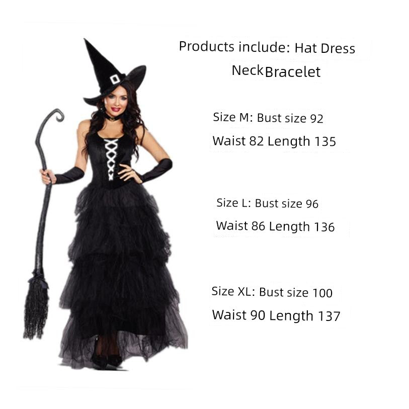 Halloween Cosplay Witch Dress Nightclub Attire Halloween Witch Costume