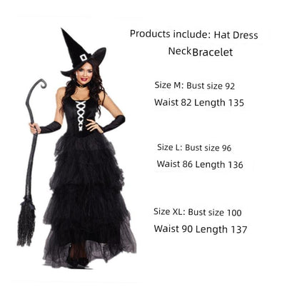 Halloween Cosplay Witch Dress Nightclub Attire Halloween Witch Costume