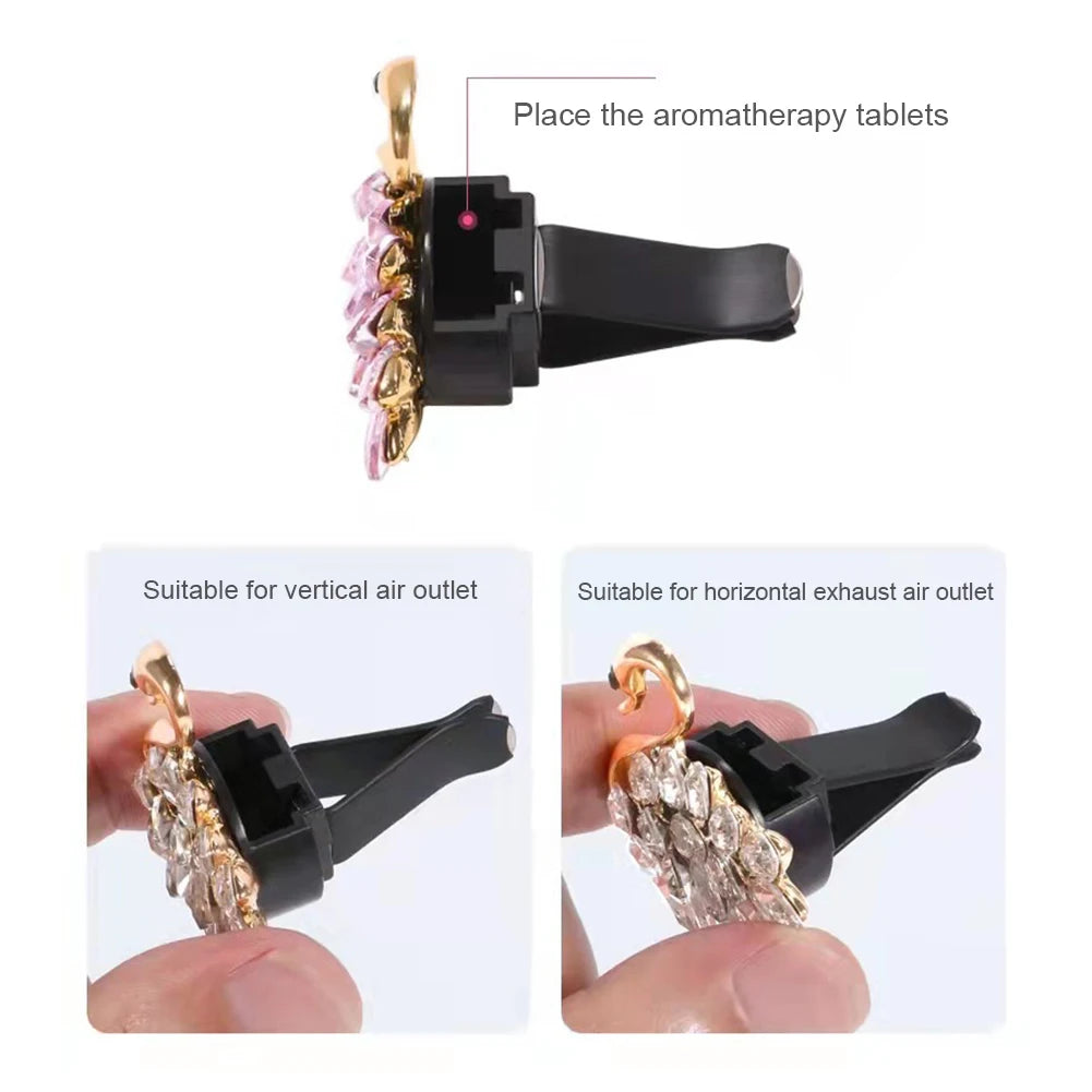 Creativity Dried Flowers Bouquet Car Perfume Air Vent Clip Mini Bouquet Eternal Flower Car Accessories Interior Woman Ornament