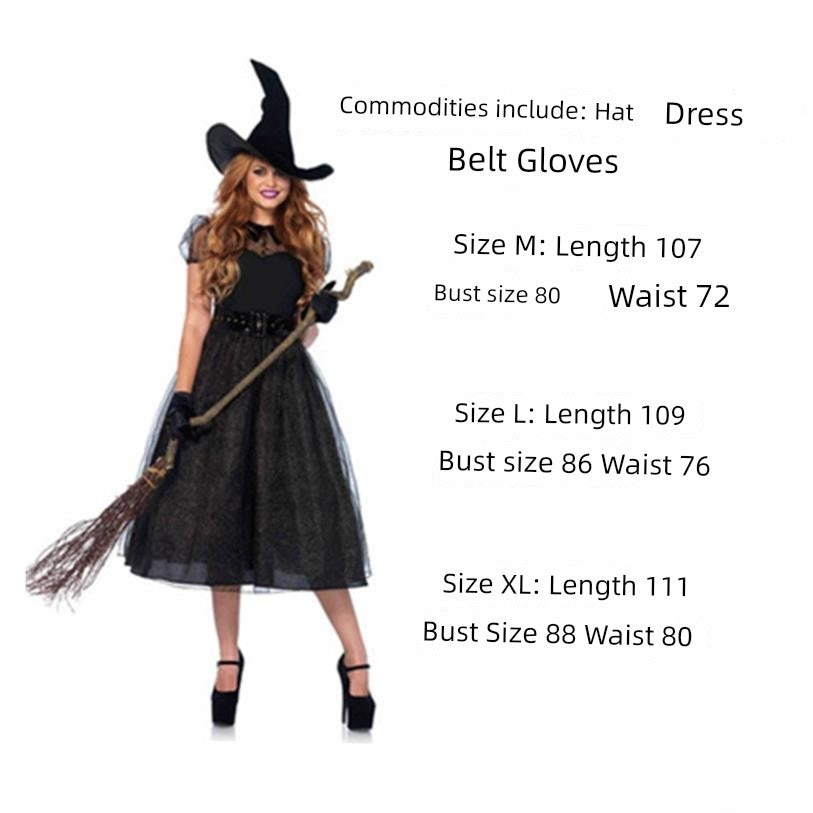 Halloween Cosplay Witch Dress Nightclub Attire Halloween Witch Costume