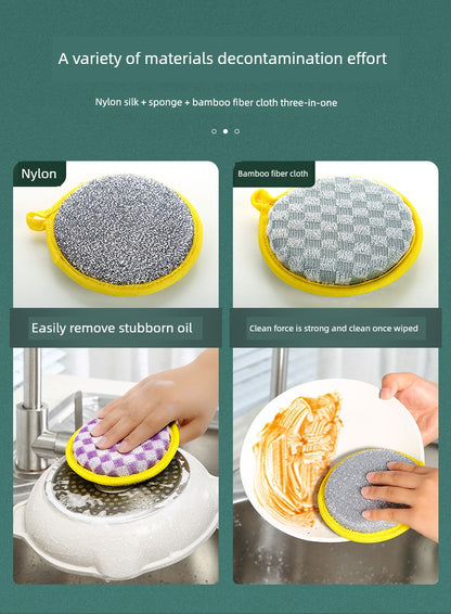 Sponge Wipe Sponge Fabulous Pot Cleaning Tool For Home Cleaning Cotton