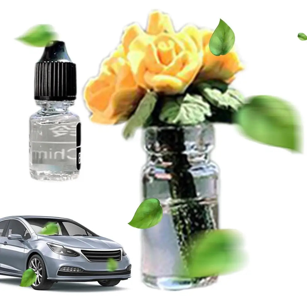 Mini Rose Bouquet Car Air Vent Clip Freshener Dried Flower Perfume Air Freshener Vent Mini Rose Decorations For Car Exquisite