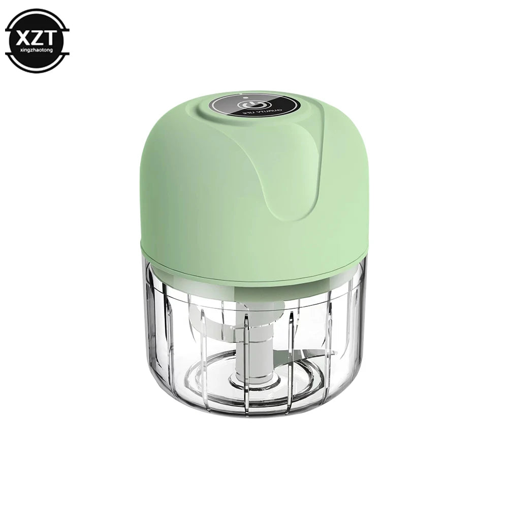 Mini Electric Garlic Chopper USB Meat Grinder Garlic Masher Machine Sturdy Durable Crushed Ginger Vegetable Crusher Kitchen Tool