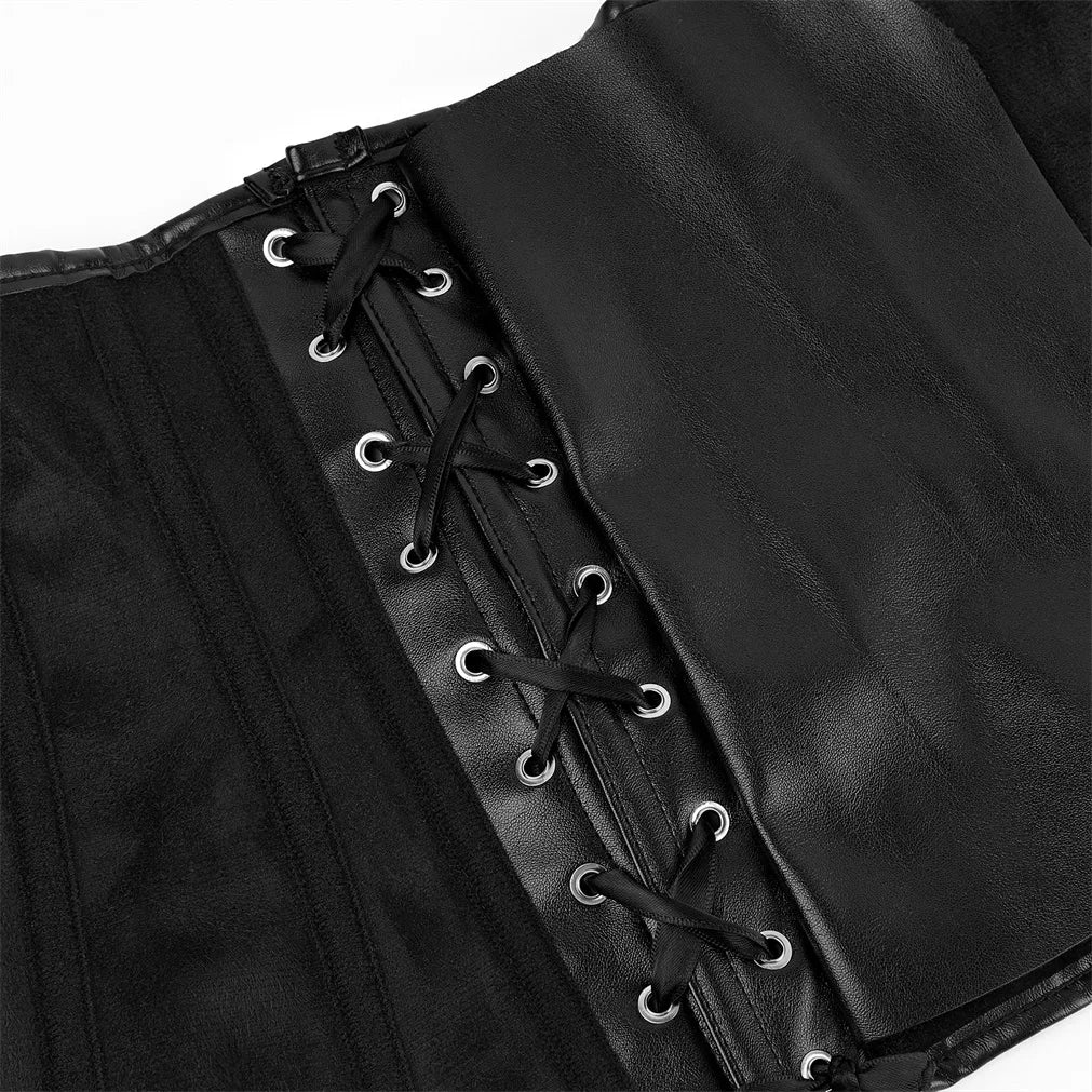 Womens Corset Top Pirate Leather Bustier Steampunk Overbust Bodyshapers Goth Corsets Sexy Party Night Outfits Halloween Costumes