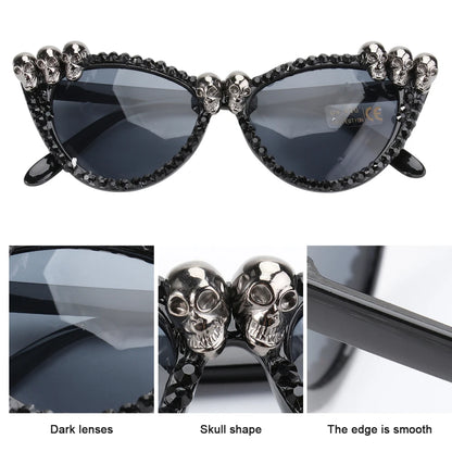 Halloween Eyeglasses Skull Head sunGlasses Party Wearing Glasses skull head decor Glasses Ghost Festival holloween dressup decor