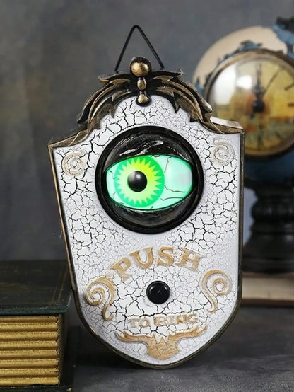 Halloween Eyeball Doorbell Electric Luminous Sound One Eyed Doorbell Prank Prop Glowing Horror Ghost Festival Haunted Decoration