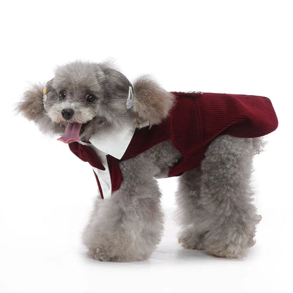 Christmas Dog Costume Dog Halloween Apparel Dog Wedding Outfit Clothes Wedding Shirt Clothes Formal Tuxedo for Teddy Bulldog