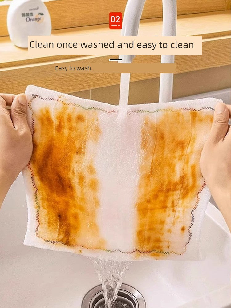 Oil-Free Kitchen Dedicated Absorbent Towel Dishcloth