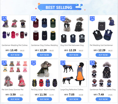 Christmas Dog Costume Dog Halloween Apparel Dog Wedding Outfit Clothes Wedding Shirt Clothes Formal Tuxedo for Teddy Bulldog