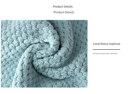 Double-Sided Household Coral Fleece Lint-Free Handy Gadget Dishcloth