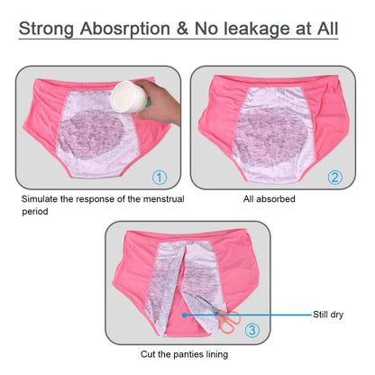 xl~8xl Leak Proof Menstrual Briefs for Women Antibacterial Physiological Underwear Waterproof Period Panties Plus Size Pants